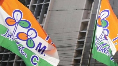 Trinamool Congress flags. (AP File Photo)