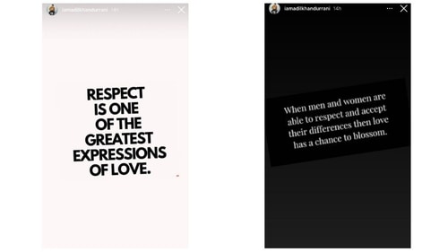Rakhi Sawant's husband Adil Khan shares views on respect via Instagram Stories. Rakhi Sawant's husband Adil Khan shares views on respect via Instagram Stories.
