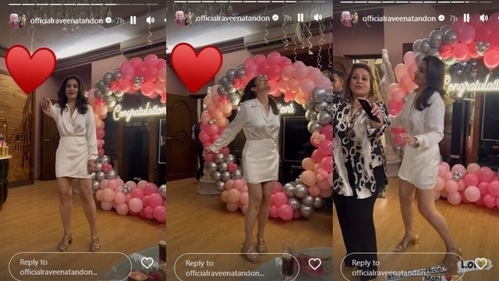 Raveena also shared several clips on her Instagram Stories. Raveena also shared several clips on her Instagram Stories.