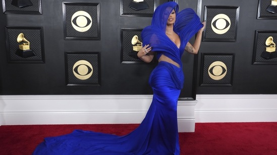Cardi B arrives at the 65th annual Grammy Awards. (Jordan Strauss/Invision/AP)