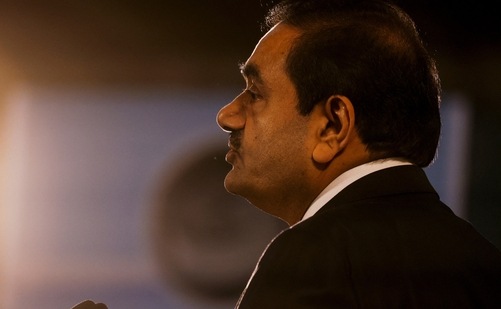 Gautam Adani speaks at the inauguration ceremony after the Adani Group completed the purchase of Haifa Port earlier in January. (Reuters)