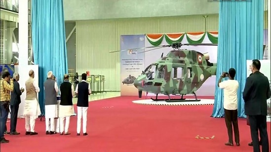 PM Narendra Modi inaugurates HAL helicopter factory in Karnataka's Tumakuru 