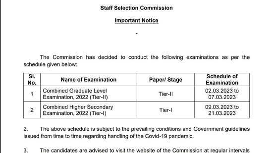 SSC CHSL Tier I and CGL Tier 2 exam dates out at ssc.nic.in