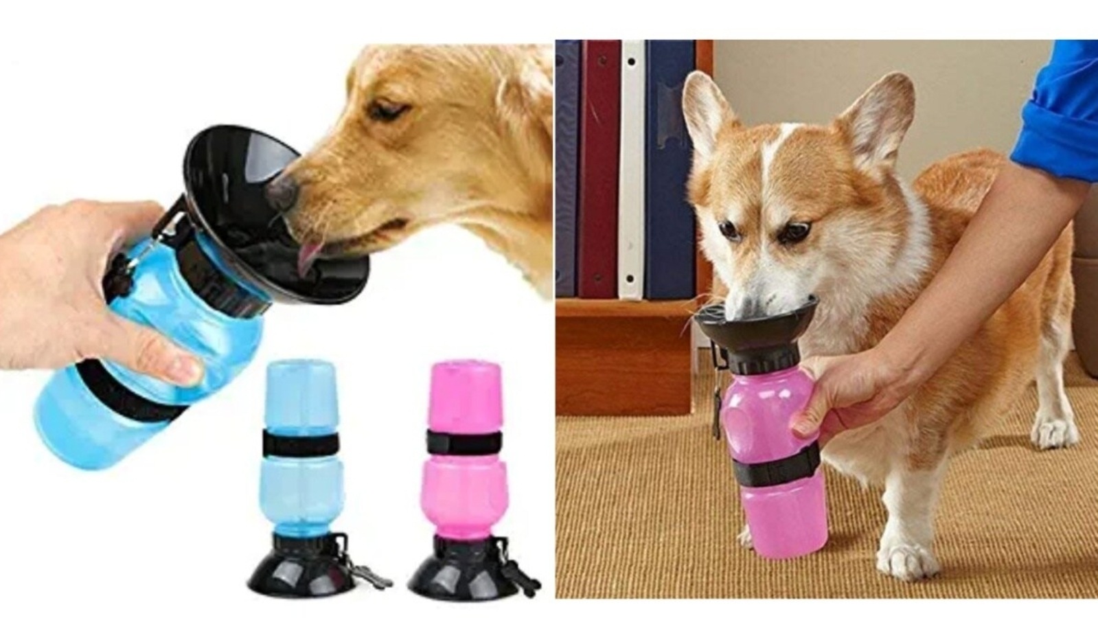 KUTKUT Dog Water Bottle for Outdoor Walking