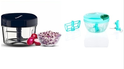Pigeon Plastic Mini Handy and Compact Vegetable Chopper with 3