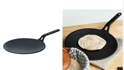 Cast Iron Dosa Tawa - 10 Inches - Double Handle