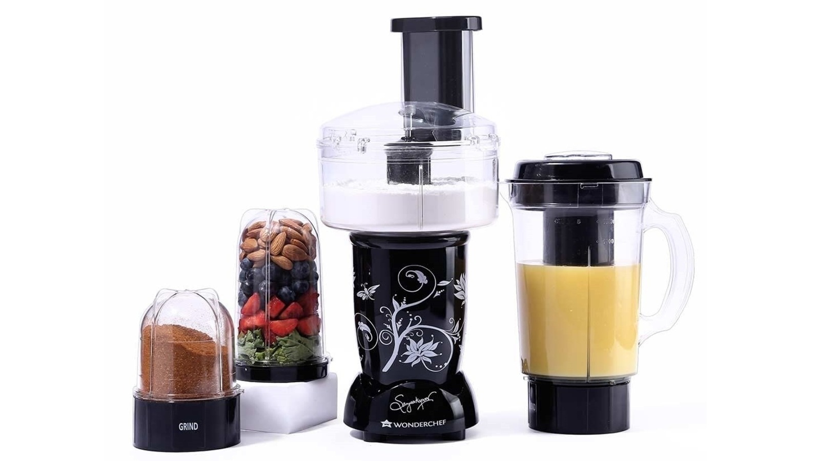 Food Processor Blender Chopper Grater 3.5L Compact 1000W Silver