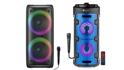 JBL Karaoke DJ Professional Bluetooth Speaker Set With Microphone
