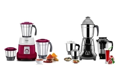 Mixer Grinders with 3 Jars For Blending, Grinding And Churning