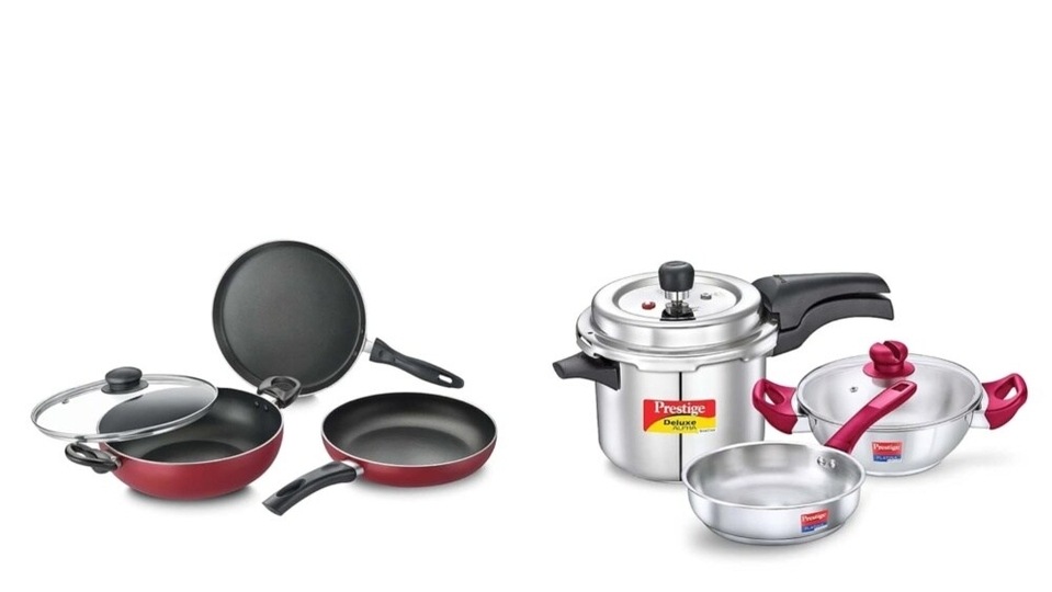 Great Indian Sale Amazon 2023 presents Prestige cookware set with up to 57% off