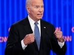 Biden on Wednesday appeared in two interviews with local radio stations in Wisconsin and Pennsylvania and appealed to voters to evaluate him on the basis of his tenure in the White House.(AP) Biden on Wednesday appeared in two interviews with local radio stations in Wisconsin and Pennsylvania and appealed to voters to evaluate him on the basis of his tenure in the White House.(AP)