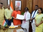 Governor CP Radhakrishnan appointed Hemant Soren as the chief minister-elect and invited him to take the oath.(Raj Bhavan)