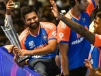 Rohit Sharma cannot let go the T20 World Cup trophy Rohit Sharma cannot let go the T20 World Cup trophy