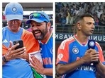 Earlier, Dravid revealed that a call from Rohit after the 2023 World Cup heartbreak urged him to continue as India's head coach(ANI-BCCI) Earlier, Dravid revealed that a call from Rohit after the 2023 World Cup heartbreak urged him to continue as India's head coach(ANI-BCCI)