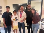 Virat Kohli poses with his family in Delhi after winning the T20 WC.(Instagram/@bhawna_kohli_dhingra) Virat Kohli poses with his family in Delhi after winning the T20 WC.(Instagram/@bhawna_kohli_dhingra)