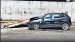 Andheri flyover slab falls on brand-new car, driver escapes with minor injuries Andheri flyover slab falls on brand-new car, driver escapes with minor injuries