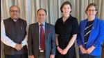 British high commissioner Lindy Cameron (second from right), who was earlier head of UK’s National Cyber Security Centre, with the Indian delegation (X/UKinIndia) British high commissioner Lindy Cameron (second from right), who was earlier head of UK’s National Cyber Security Centre, with the Indian delegation (X/UKinIndia)