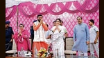 Haryana CM Nayab Singh Saini during an event at his official residence in Chandigarh on Thursday. (HT Photo) Haryana CM Nayab Singh Saini during an event at his official residence in Chandigarh on Thursday. (HT Photo)