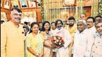 Hemant Soren with wife Kalpana Soren and other INDIA bloc leaders after taking oath as chief minister in Ranchi on Thursday. (HT photo) Hemant Soren with wife Kalpana Soren and other INDIA bloc leaders after taking oath as chief minister in Ranchi on Thursday. (HT photo)
