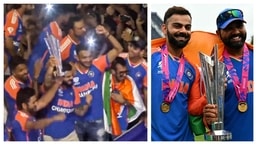Virat Kohli asks everyone to move, calls Rohit Sharma to lift T20 World Cup trophy together during victory parade