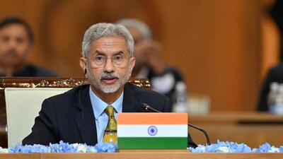 External affairs minister S Jaishankar delivering India's statement at the Summit of SCO Council of Heads of States on behalf of PM Modi, in Astana (PTI/X/DrSJaishankar)