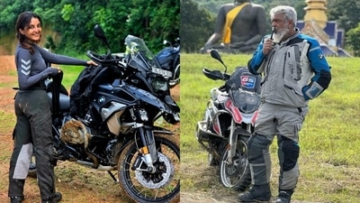 Manju Warrier has often credited Ajith Kumar for her love of biking. Manju Warrier has often credited Ajith Kumar for her love of biking.