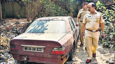 Mumbai, India. April 25, 2024: Two missing siblings, 7-year-old Sajit and 5-year-old Muskan, were found dead inside an abandoned car at CGS Colony ground in the Antop Hill area of Central Mumbai after being missing for several hours. April 25, 2024. (Photo by Raju Shinde/HT Photo) Mumbai, India. April 25, 2024: Two missing siblings, 7-year-old Sajit and 5-year-old Muskan, were found dead inside an abandoned car at CGS Colony ground in the Antop Hill area of Central Mumbai after being missing for several hours. April 25, 2024. (Photo by Raju Shinde/HT Photo)