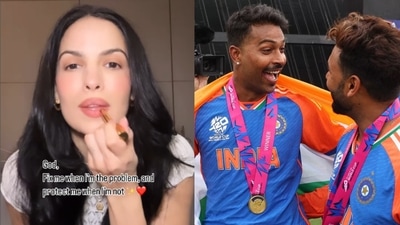 Nataša Stanković and Hardik Pandya