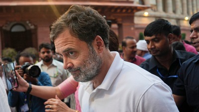 Leader of Opposition Rahul Gandhi during the recently concluded Parliament session. (PTI file photo)