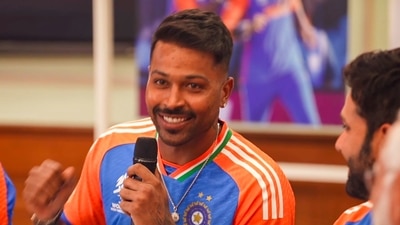 Hardik Pandya speaks during an interaction with Prime Minister Narendra Modi in New Delhi (PTI) Hardik Pandya speaks during an interaction with Prime Minister Narendra Modi in New Delhi (PTI)