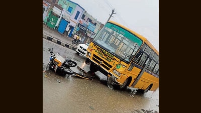 The accident site in Hisar’s Mayyar village. (HT Photo)