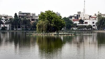 The lake is spread across 6.5 acres. (HT Archive) The lake is spread across 6.5 acres. (HT Archive)