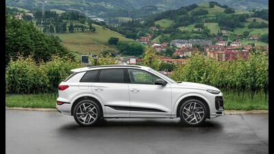 The new electric Audi has an energy-dense battery and an 800V architecture that provides faster charging times. The new electric Audi has an energy-dense battery and an 800V architecture that provides faster charging times.