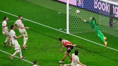 A still from Austria vs Turkey at Euro 2024. (AFP) A still from Austria vs Turkey at Euro 2024. (AFP)