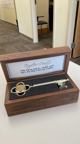 The official key of the city for Taylor Swift. The official key of the city for Taylor Swift.