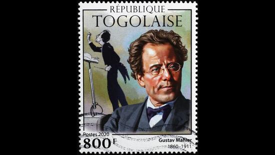 Portrait of Gustav Mahler on postage stamp of Togo (Spatuletail/Shutterstock) Portrait of Gustav Mahler on postage stamp of Togo (Spatuletail/Shutterstock)