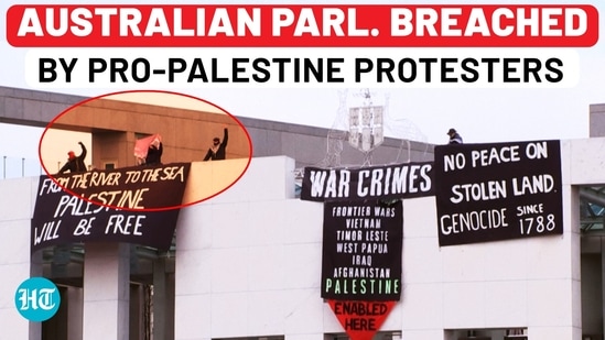 Anti-Israeli Protesters Storm Australian Parliament