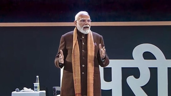 Launched in 2018, 'Pariksha Pe Charcha' (PPC) is an annual event in which PM Narendra Modi interacts with students, teachers and parents on ways to tackle exam-related stress (PTI)