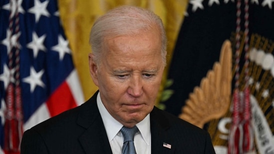 Joe Biden' staff faces embarrassment for an error in an X post which was later deleted.(AFP)