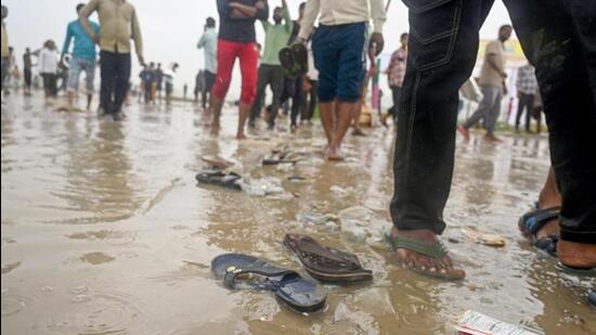 The Uttar Pradesh government has announced a judicial probe into the Hathras tragedy. (AP photo)