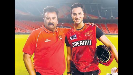 Young Abhishek Sharma’s first coach was his father, Raj Kumar Sharma, who played for Punjab.