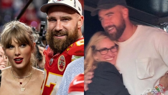 Travis Kelce reacts after ‘Gross’ meeting with Julia Roberts during Swift’s Eras Tour