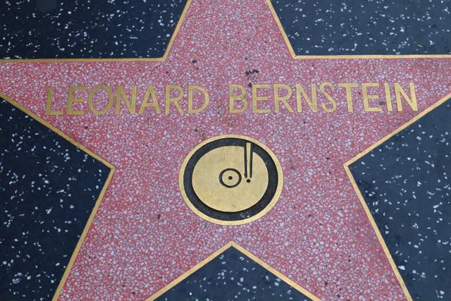 Leonard Bernstein’s star on the Hollywood Walk of Fame on Hollywood Boulevard (Shutterstock)