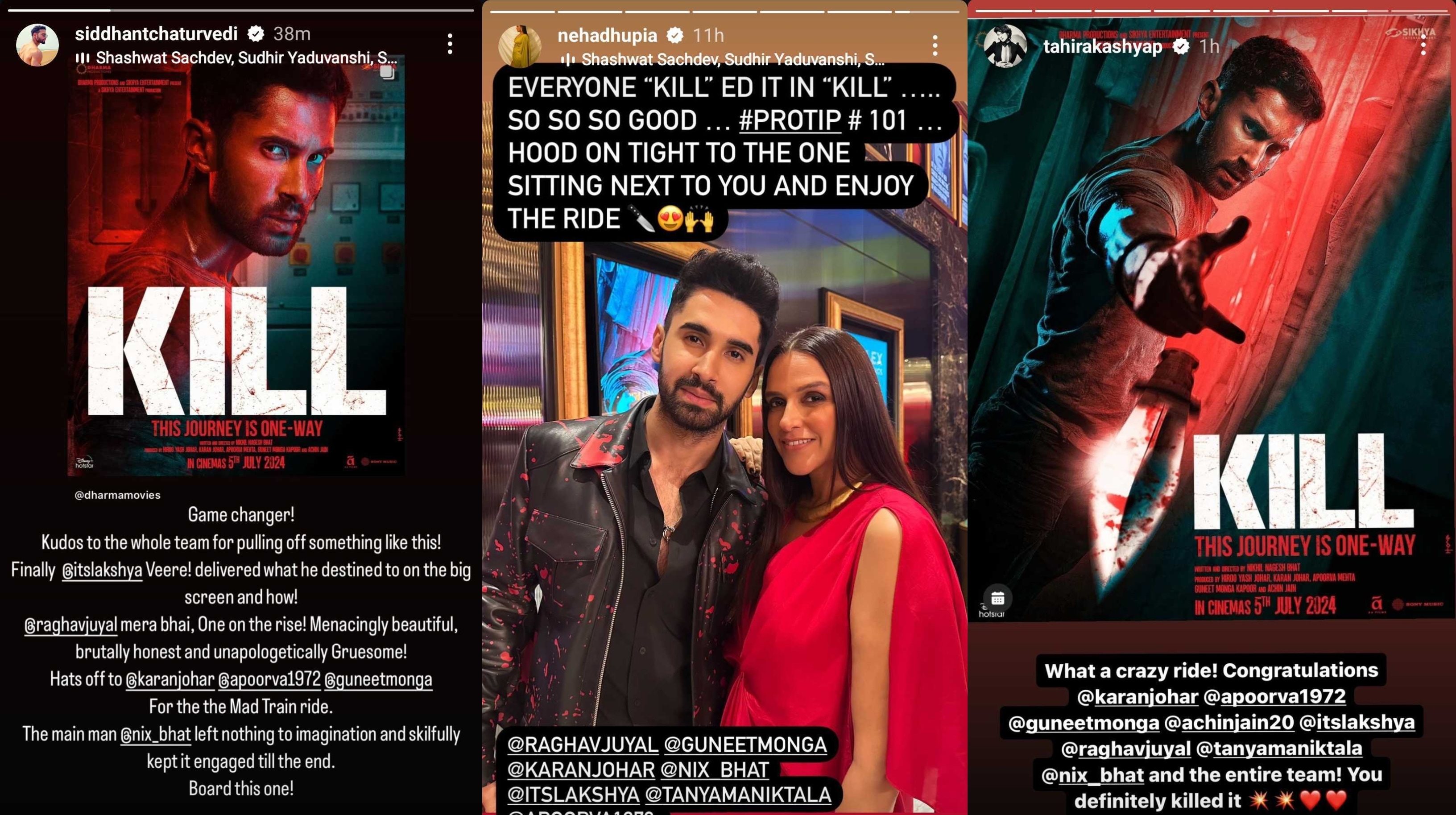 Siddhant, Neha and Tahira review Kill