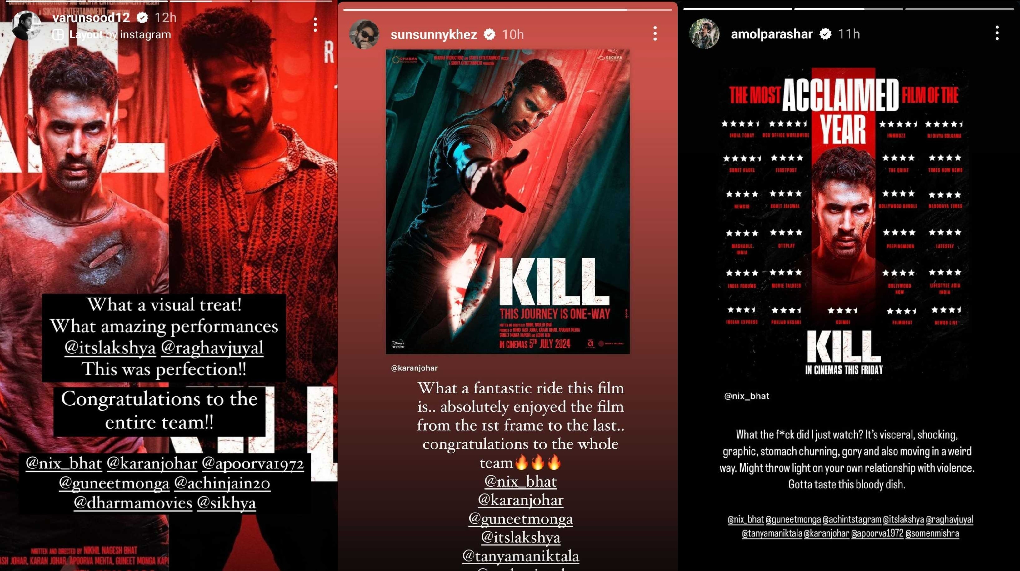 Varun, Sunny and Amol review Kill