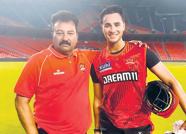 Young Abhishek Sharma’s first coach was his father, Raj Kumar Sharma, who played for Punjab. Young Abhishek Sharma’s first coach was his father, Raj Kumar Sharma, who played for Punjab.