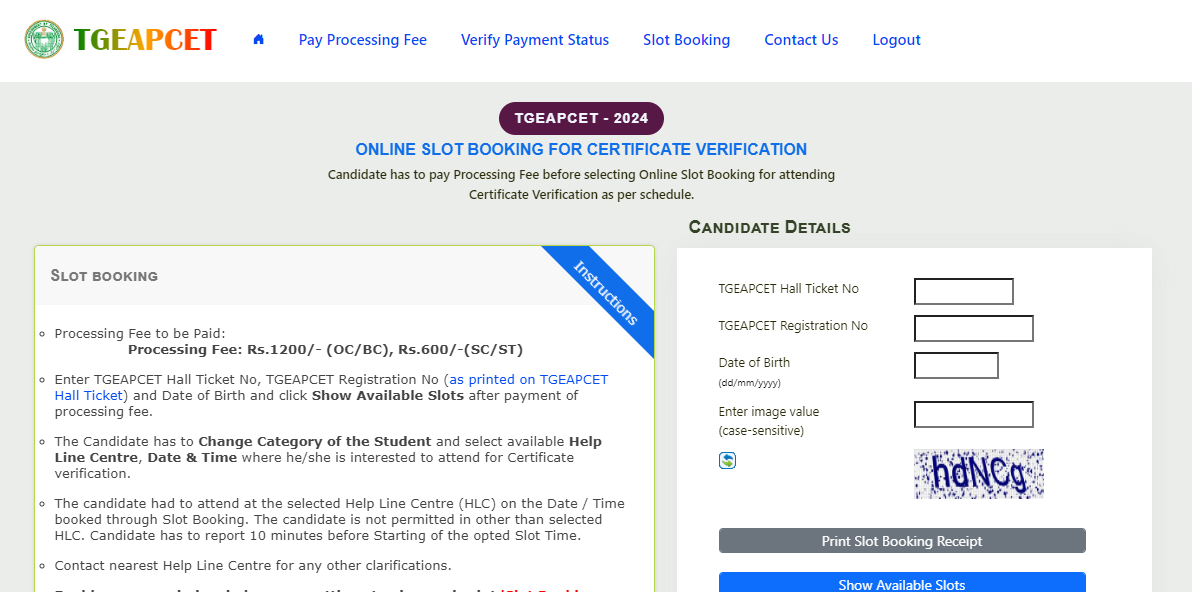 How to apply for TS EAMCET or TG EAPCET counselling? A stepbystep