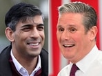  Britain's Prime Minister Rishi Sunak (L) and Britain's main opposition Labour Party leader Keir Starmer (R) 