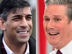  Britain's Prime Minister Rishi Sunak (L) and Britain's main opposition Labour Party leader Keir Starmer (R) 