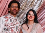Anant Ambani, Radhika Merchant sangeet: MS Dhoni with Sakshi Dhoni at the sangeet. Anant Ambani, Radhika Merchant sangeet: MS Dhoni with Sakshi Dhoni at the sangeet.